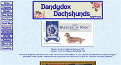 Desktop Screenshot of dandydoxdachshunds.com